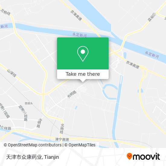 天津市众康药业 map