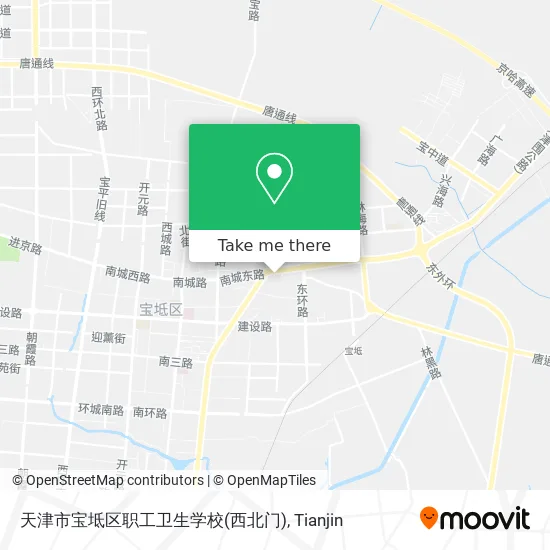 天津市宝坻区职工卫生学校(西北门) map