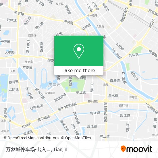 万象城停车场-出入口 map