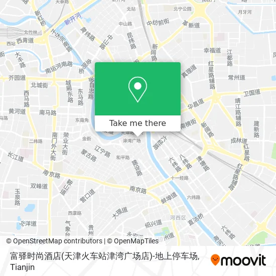 富驿时尚酒店(天津火车站津湾广场店)-地上停车场 map