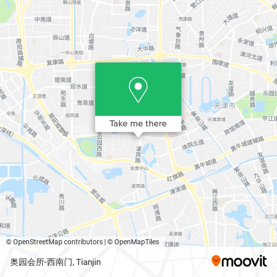 奥园会所-西南门 map