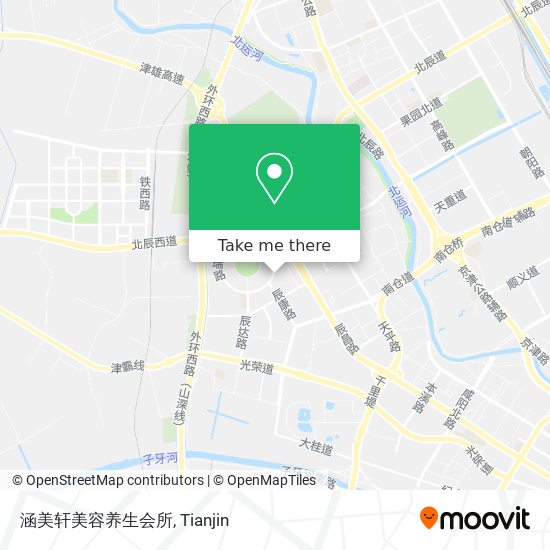 涵美轩美容养生会所 map