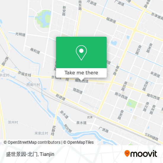 盛世景园-北门 map