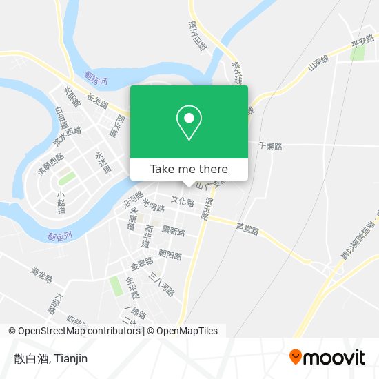 散白酒 map