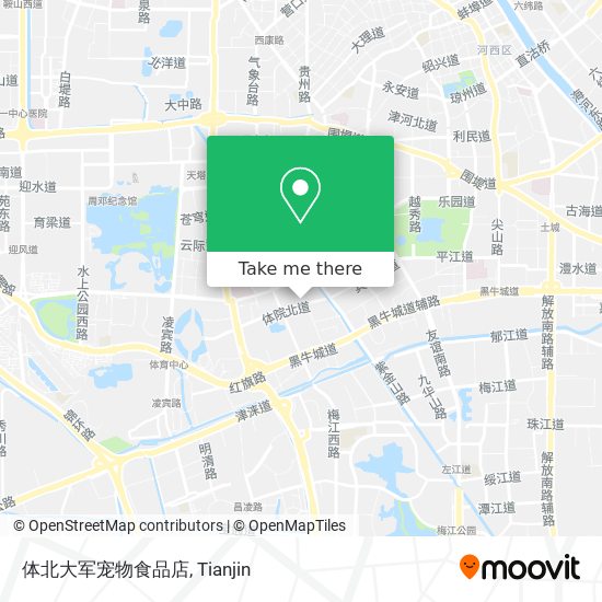 体北大军宠物食品店 map