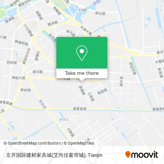 京开国际建材家具城(艾尚佳窗帘城) map