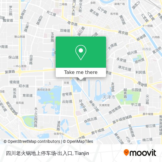 四川老火锅地上停车场-出入口 map