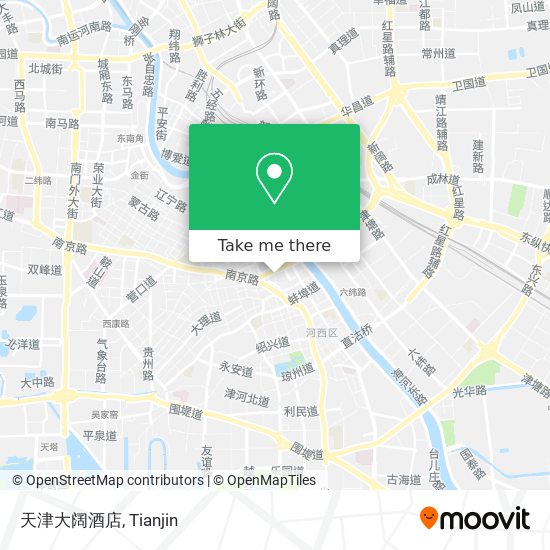 天津大阔酒店 map