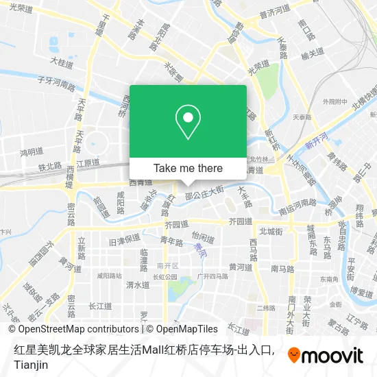 红星美凯龙全球家居生活Mall红桥店停车场-出入口 map