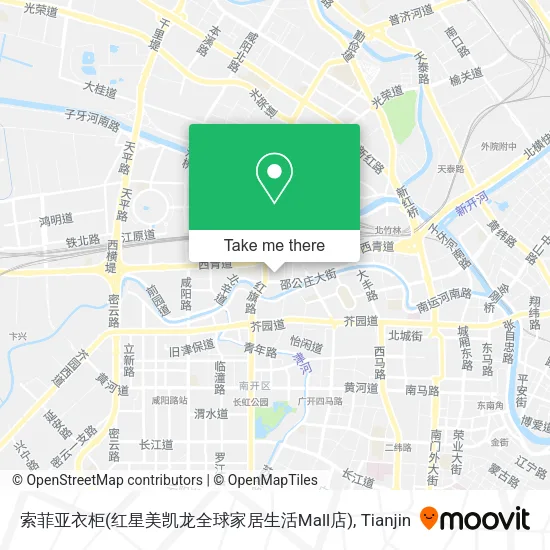 索菲亚衣柜(红星美凯龙全球家居生活Mall店) map