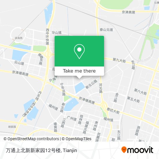 万通上北新新家园12号楼 map
