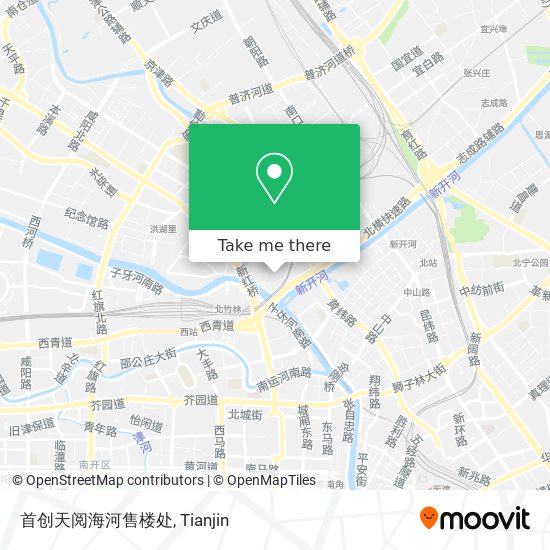 首创天阅海河售楼处 map