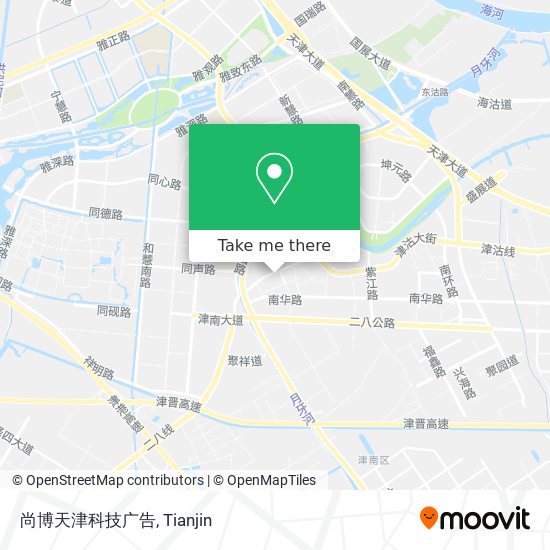 尚博天津科技广告 map