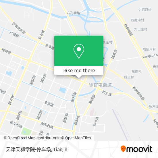 天津天狮学院-停车场 map