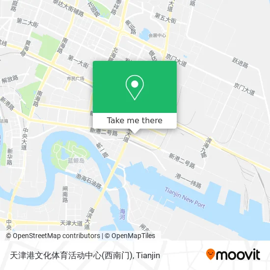 天津港文化体育活动中心(西南门) map