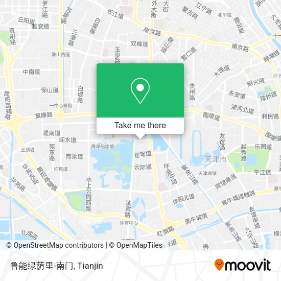 鲁能绿荫里-南门 map