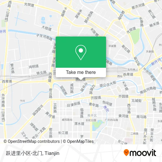 跃进里小区-北门 map