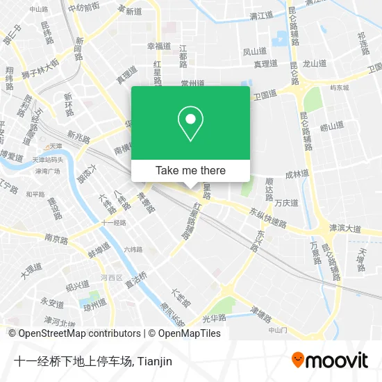 十一经桥下地上停车场 map