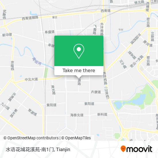 水语花城花溪苑-南1门 map