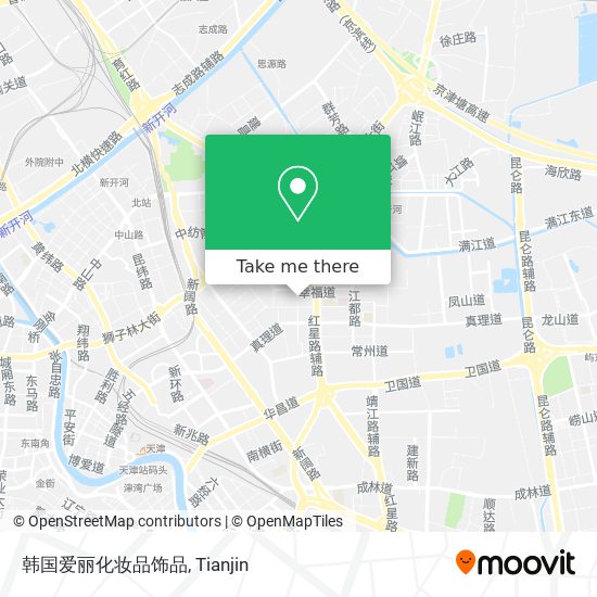 韩国爱丽化妆品饰品 map