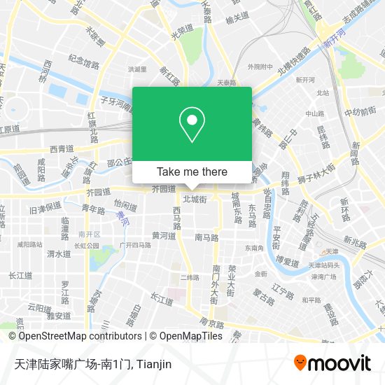天津陆家嘴广场-南1门 map