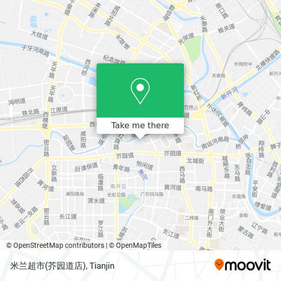 米兰超市(芥园道店) map