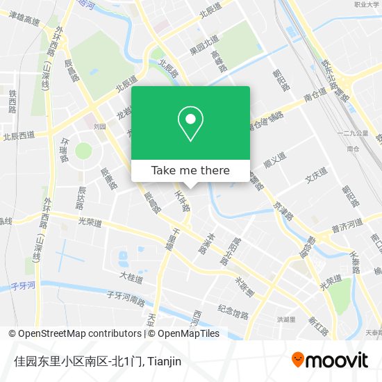 佳园东里小区南区-北1门 map