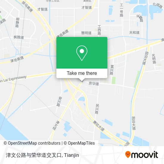 津文公路与荣华道交叉口 map