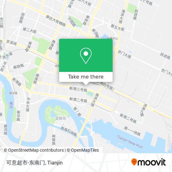 可意超市-东南门 map