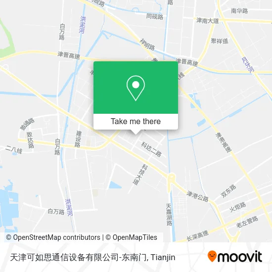 天津可如思通信设备有限公司-东南门 map