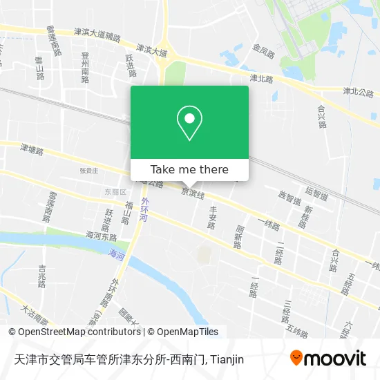 天津市交管局车管所津东分所-西南门 map