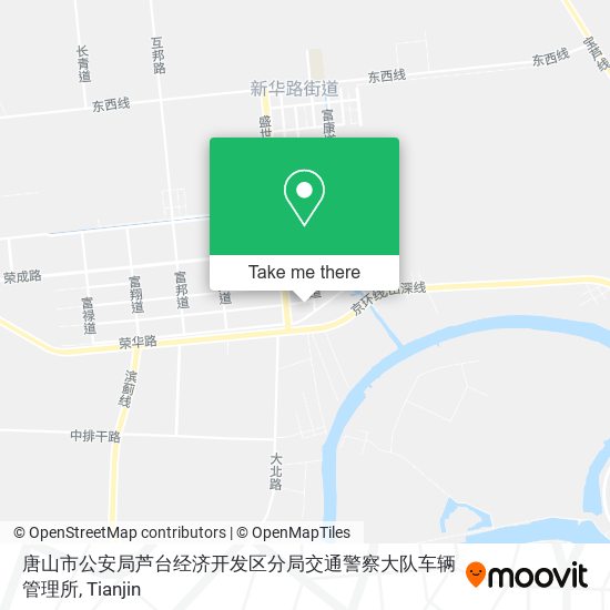 唐山市公安局芦台经济开发区分局交通警察大队车辆管理所 map