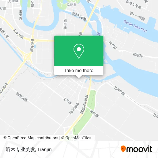 昕木专业美发 map