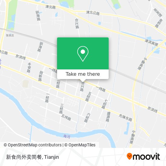 新食尚外卖简餐 map