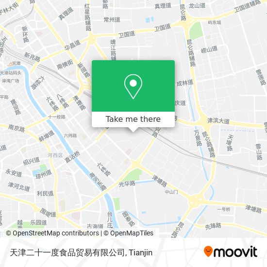 天津二十一度食品贸易有限公司 map