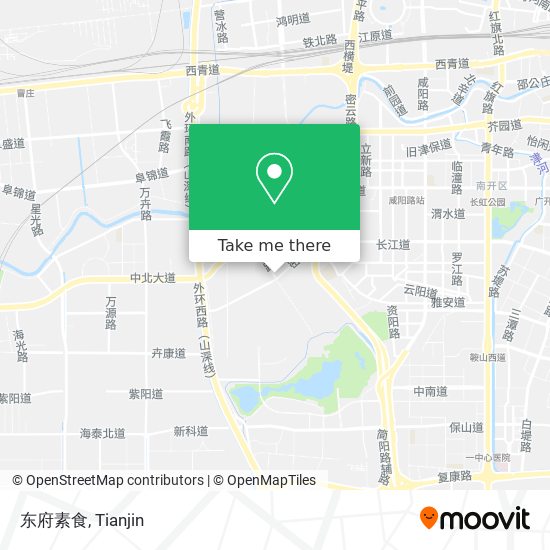 东府素食 map