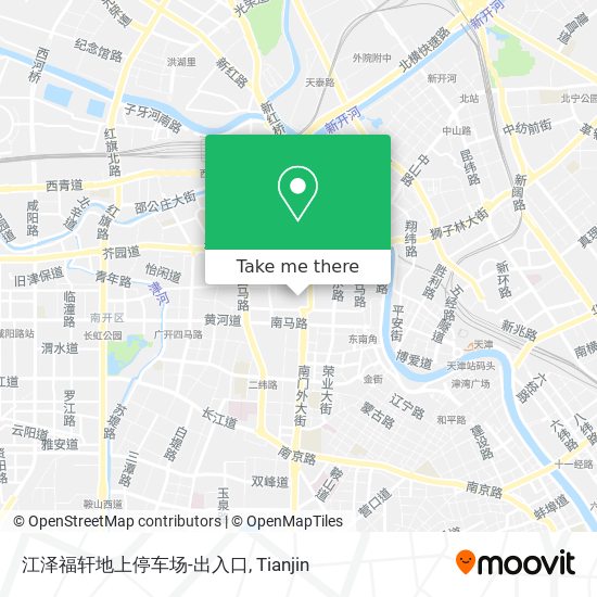 江泽福轩地上停车场-出入口 map