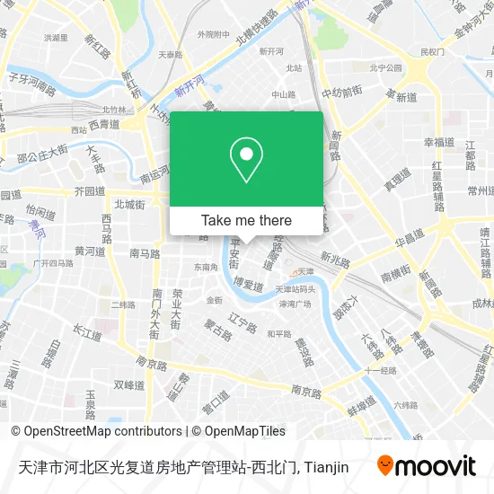 天津市河北区光复道房地产管理站-西北门 map