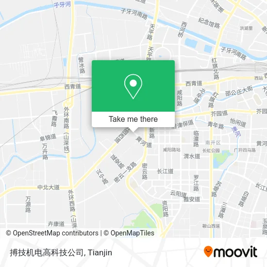 搏技机电高科技公司 map