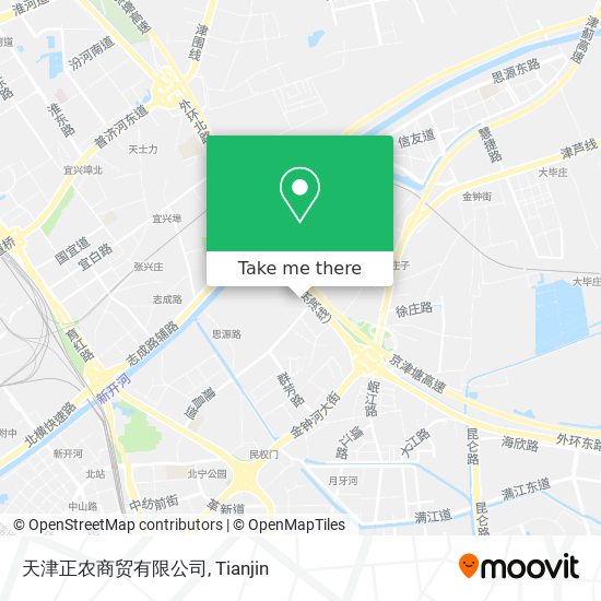 天津正农商贸有限公司 map