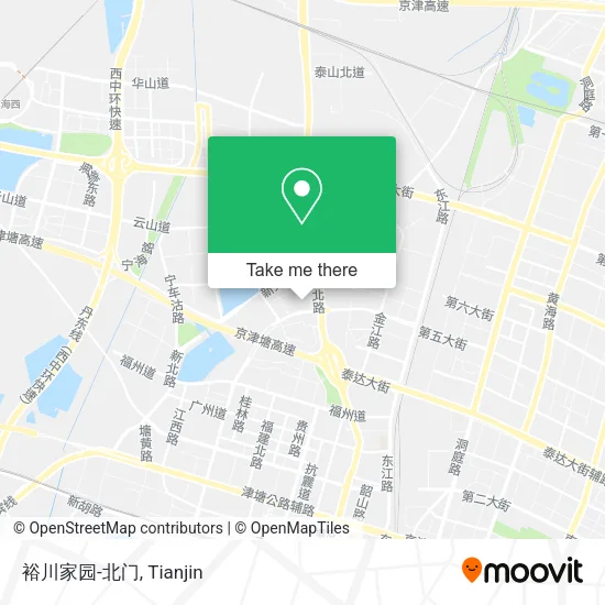 裕川家园-北门 map