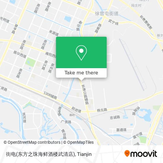 街电(东方之珠海鲜酒楼武清店) map