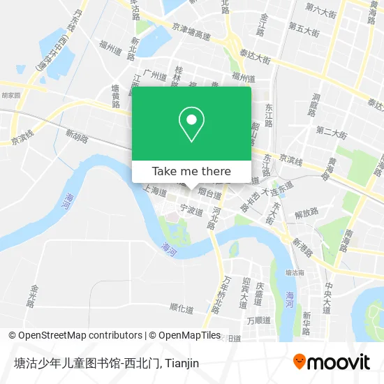 塘沽少年儿童图书馆-西北门 map