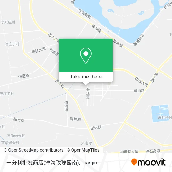 一分利批发商店(津海玫瑰园南) map