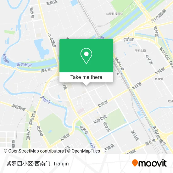 紫罗园小区-西南门 map