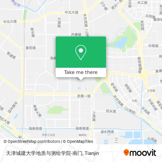 天津城建大学地质与测绘学院-南门 map