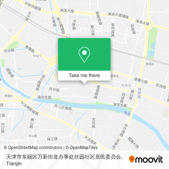 天津市东丽区万新街道办事处欣园社区居民委员会 map