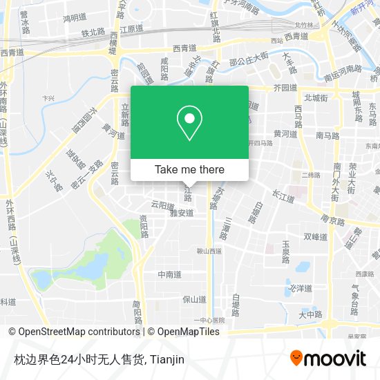 枕边界色24小时无人售货 map