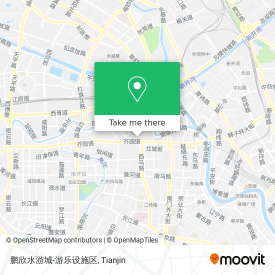 鹏欣水游城-游乐设施区 map