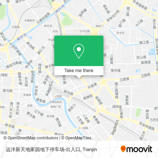 远洋新天地家园地下停车场-出入口 map